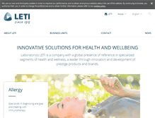 Tablet Screenshot of leti.com