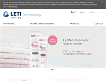 Tablet Screenshot of dermatologia.leti.com