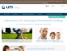 Tablet Screenshot of alergia.leti.com